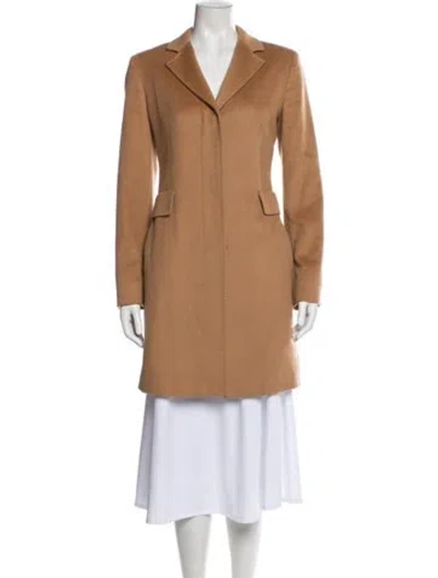 Pre-owned Max Mara Virgin Wool Coat In Neutral