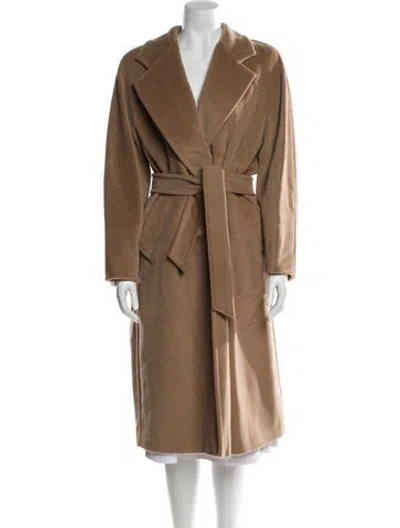 Pre-owned Max Mara Virgin Wool Coat In Neutral