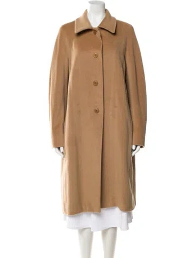 Pre-owned Max Mara Virgin Wool Coat In Neutral