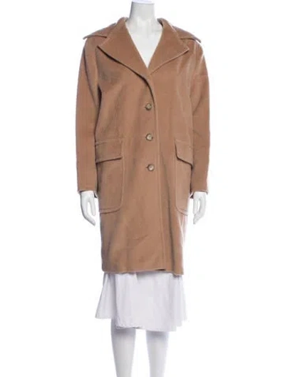 Pre-owned Max Mara Virgin Wool Coat In Neutral
