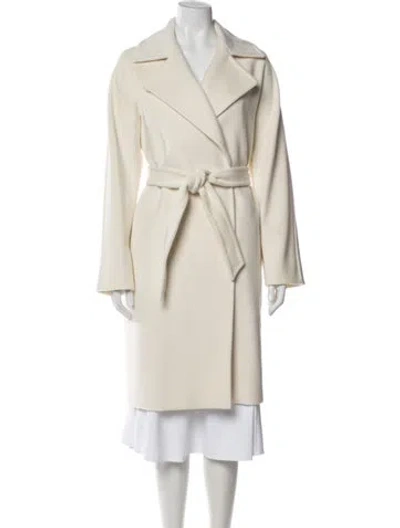 Pre-owned Max Mara Virgin Wool Coat In Neutral