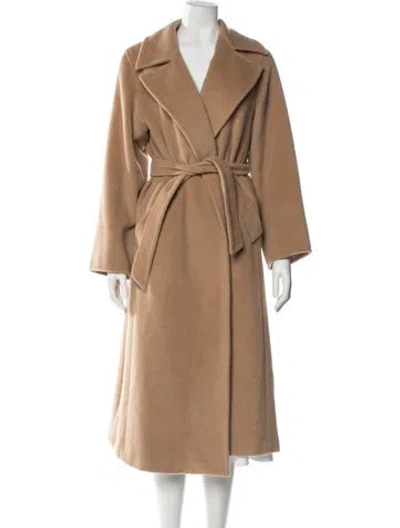 Pre-owned Max Mara Virgin Wool Coat In Neutral