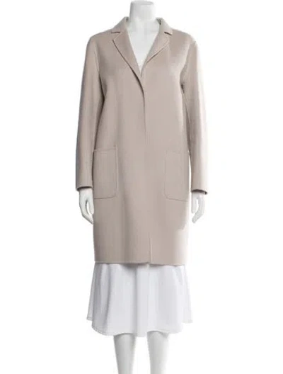 Pre-owned Max Mara Virgin Wool Coat In Neutral