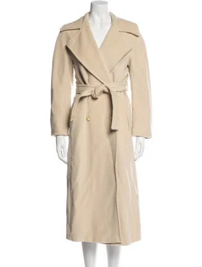 Pre-owned Max Mara Virgin Wool Coat In Neutral