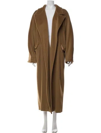 Pre-owned Max Mara Virgin Wool Coat In Neutral