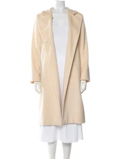 Pre-owned Max Mara Virgin Wool Coat In Neutrals