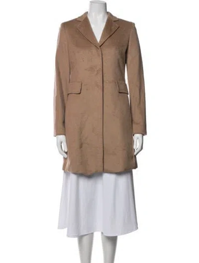 Pre-owned Max Mara Virgin Wool Coat In Neutrals