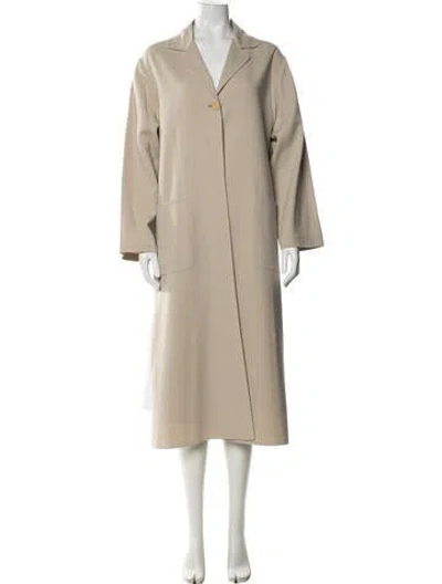 Pre-owned Max Mara Virgin Wool Coat In Neutrals