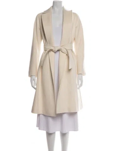 Pre-owned Max Mara Virgin Wool Coat In Neutrals