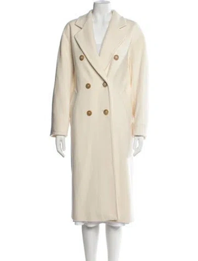 Pre-owned Max Mara Virgin Wool Coat In Neutrals