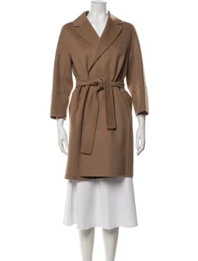 Pre-owned Max Mara Virgin Wool Coat In Neutrals