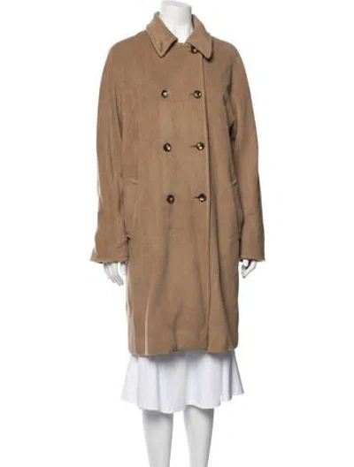 Pre-owned Max Mara Virgin Wool Coat In Neutrals
