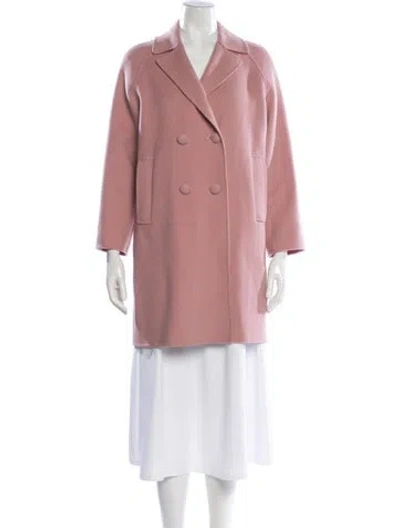 Pre-owned Max Mara Virgin Wool Coat In Pink