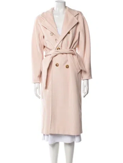 Pre-owned Max Mara Virgin Wool Coat In Pink
