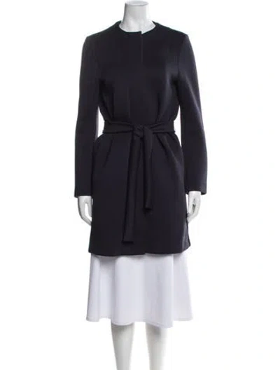 Pre-owned Max Mara Virgin Wool Coat In Purple
