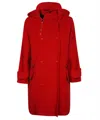 Max Mara Virgin Wool Coat In Red