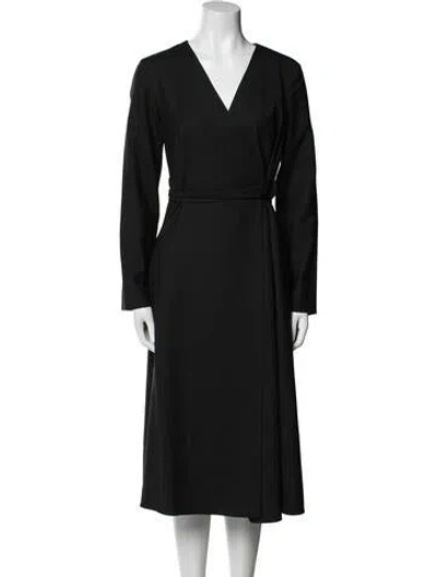 Pre-owned Max Mara Virgin Wool Coat W/ Tags In Black