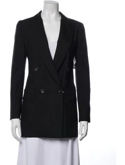 Pre-owned Max Mara Virgin Wool Coat W/ Tags In Black