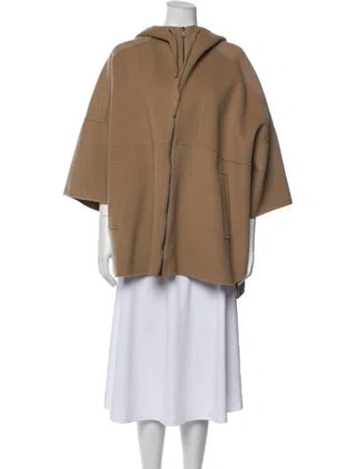 Pre-owned Max Mara Virgin Wool Coat W/ Tags In Neutrals