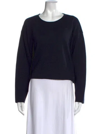Pre-owned Max Mara Virgin Wool Crew Neck Sweater W/ Tags In Black