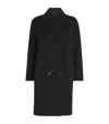 Max Mara Virgin Wool Double-breasted Coat In Black