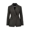 Max Mara Virgin Wool Double-breasted Jacket In Black