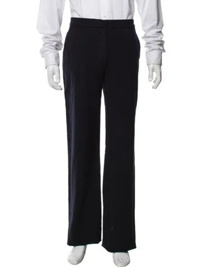 Pre-owned Max Mara Virgin Wool Dress Pants In Black