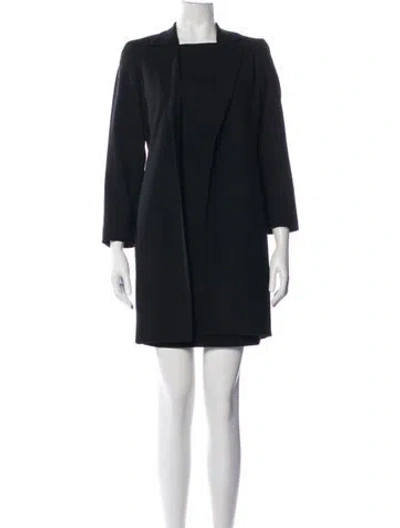 Pre-owned Max Mara Virgin Wool Dress Set In Black