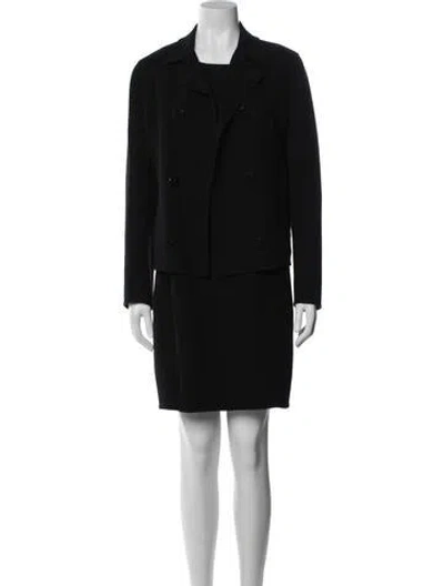 Pre-owned Max Mara Virgin Wool Dress Set In Black