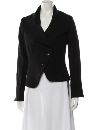 Pre-owned Max Mara Virgin Wool Evening Jacket In Black