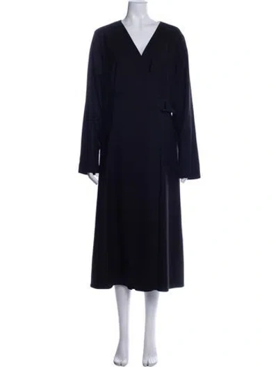 Pre-owned Max Mara Virgin Wool Evening Jacket In Blue