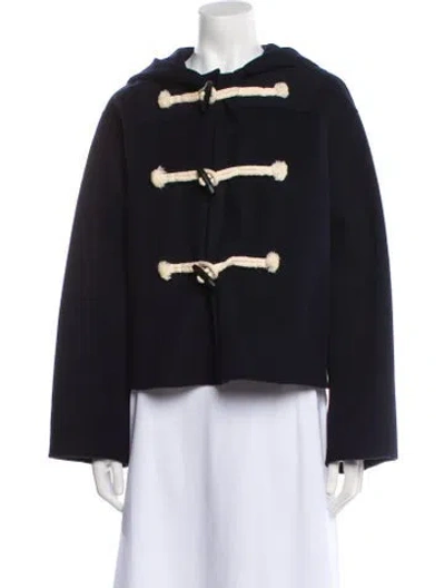 Pre-owned Max Mara Virgin Wool Evening Jacket In Blue