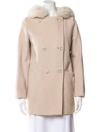 Pre-owned Max Mara Virgin Wool Evening Jacket In Neutral