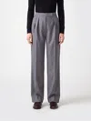 Max Mara Pants Woman Color Grey In Gray