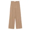 Max Mara Brown Wool Trousers In Brown