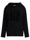 Max Mara Hooded Sweater Made From Virgin Wool In Black
