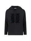 Max Mara Women Pamir Virgin Wool Sweater With Maxmaragram Flocked Motif In Blue