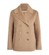 Max Mara Virgin Wool Jacket In Beige