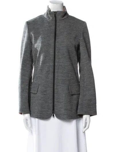 Pre-owned Max Mara Virgin Wool Jacket In Black