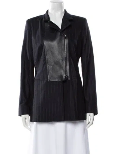 Pre-owned Max Mara Virgin Wool Jacket In Black