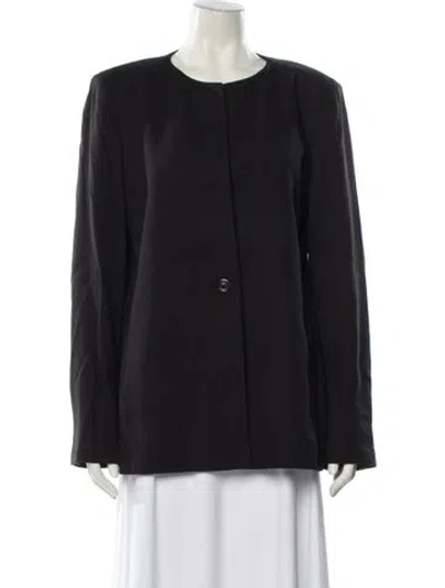 Pre-owned Max Mara Virgin Wool Jacket In Black