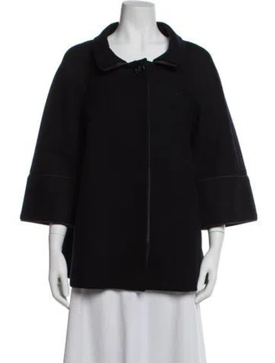 Pre-owned Max Mara Virgin Wool Jacket In Black