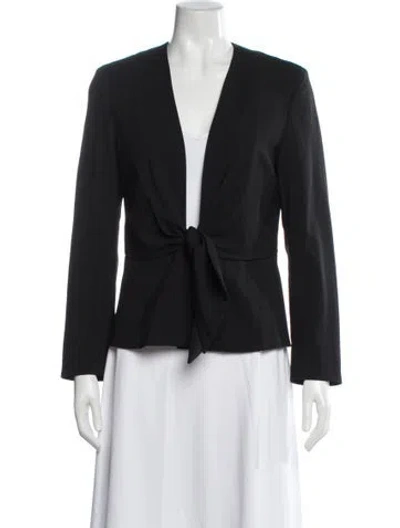 Pre-owned Max Mara Virgin Wool Jacket In Black
