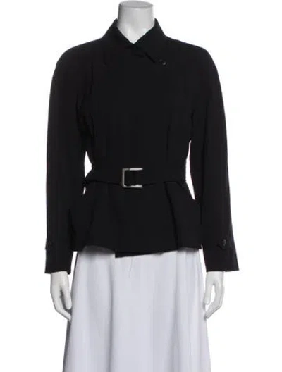 Pre-owned Max Mara Virgin Wool Jacket In Black
