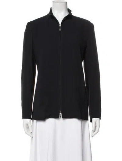 Pre-owned Max Mara Virgin Wool Jacket In Black
