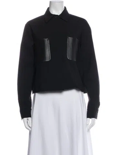 Pre-owned Max Mara Virgin Wool Jacket In Black