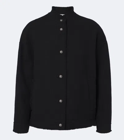 Max Mara Virgin Wool Jacket In Black