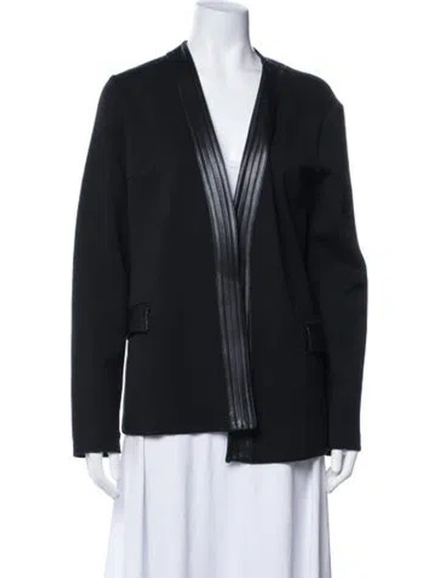 Pre-owned Max Mara Virgin Wool Jacket In Black