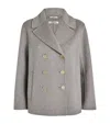 Max Mara Virgin Wool Jacket In Grey