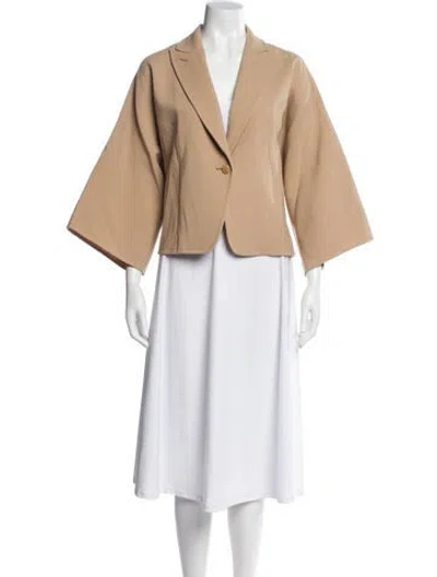 Pre-owned Max Mara Virgin Wool Jacket In Neutral